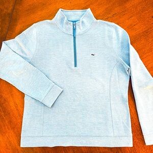 Vineyard Vines Women’s Sky Blue Zip-Up Sweater